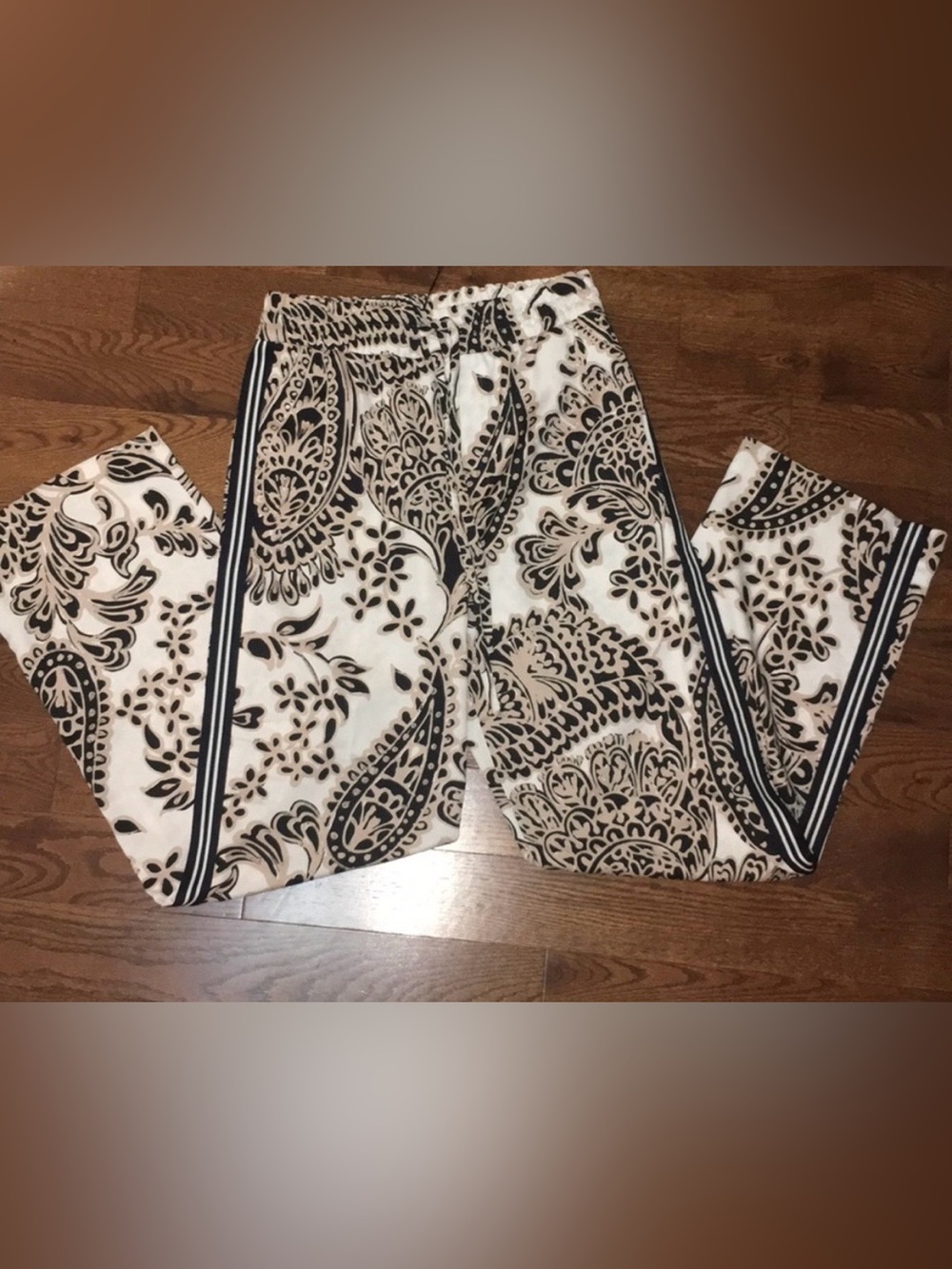 ZARA PAISLEY PRINT PANTS SIZE SMALL - Picture 4 of 7